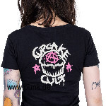 Cupcake Cult: Cat Reaper Girlshirt, schwarz