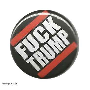 : Fxxx Trump Button, schwarz