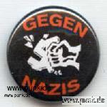 Gegen Nazis Button, schwarz