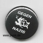GEGEN NAZIS Button, schwarz