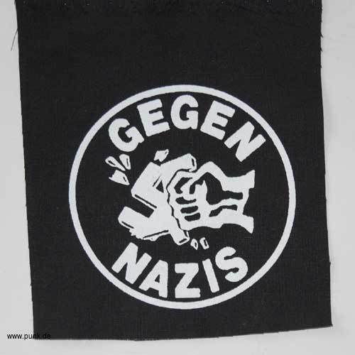 Sexypunk: Gegen Nazis Aufnäher gedruckt rund