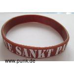 Silikon Armband: Love St. Pauli - Hate Racism Silikon Armband