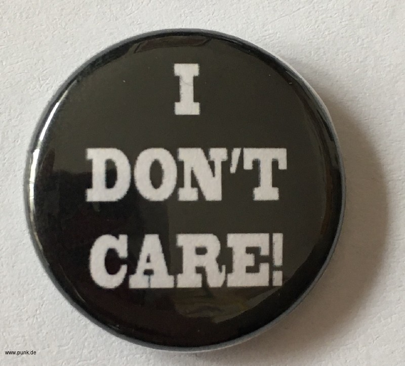 : I don't care Button / Badge