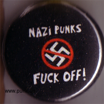 : NAZI PUNKS FUCK OFF Button