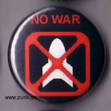 : NO WAR Button