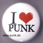 : I LOVE PUNK Button
