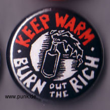 : Keep warm - burn out the rich Button