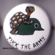 : FUCK THE ARMY Button