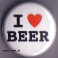 : I LOVE BEER Button