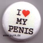 : I love my penis Button