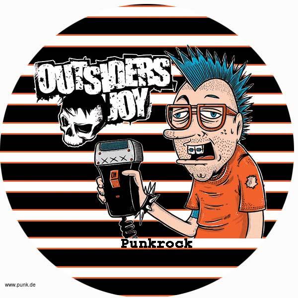 Outsiders Joy: Streifen-Button