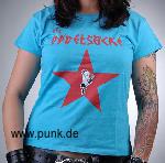 : Die Dödelsäcke : Girly-Shirt - Stern m. Pfeiffer (blau)