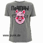 NoRMAhl: Schweinemaske T-Shirt, grau